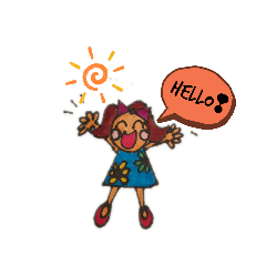 Lady's greeting stamps
