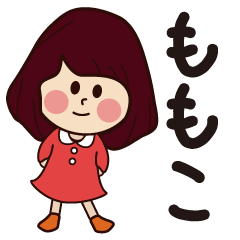 momoko girl everyday sticker