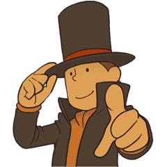 Professor Layton Line Stickers Line Store