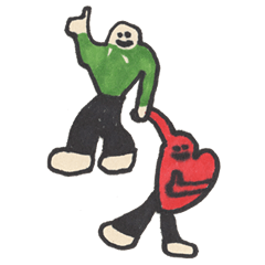 Mr.Green-sweater & Honey Heart