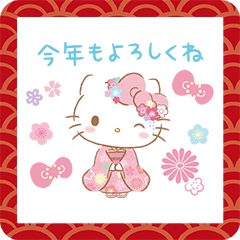 【日文】Hello Kitty's New Year's Gift Stickers