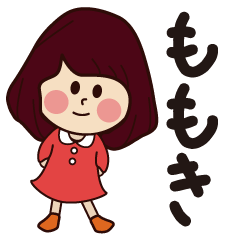 momoki girl everyday sticker