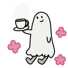 A ghost with feet