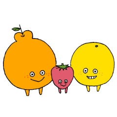 Fruit friends Sticker (spring ver.)
