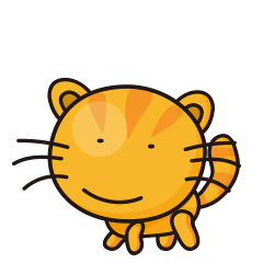 Cute girl's cat Animation for daily