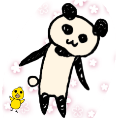 Irresistible Sticker lovers panda