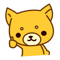 柴犬ポチのスタンプ