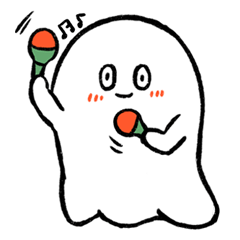 Very cute ghost sticker No.2