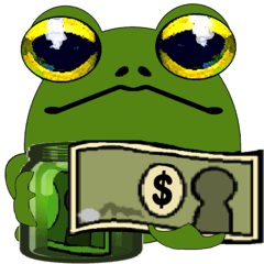 Everyday life of the frog.