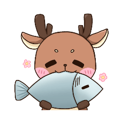 The deer like to eat fish