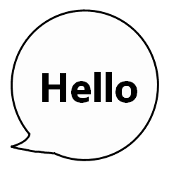 Simple and easy to use speech balloon 2