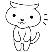 A calm cat