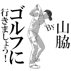 YAMAWAKI's exclusive golf sticker.