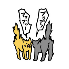 Life with cats sticker