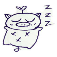 pig loves to sleep