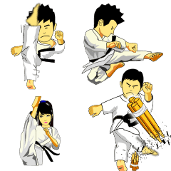 Team Karate Elite Line Stickers Line Store Team Karate Elite Line Stickers Line Store