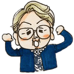 Teruko mother's message stamp.