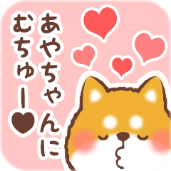 Love Sticker to Ayachan from Shiba 2