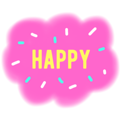 可愛文字贴图 Line貼圖 Line Store