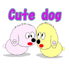 Cute dog stickers-Chobo's life