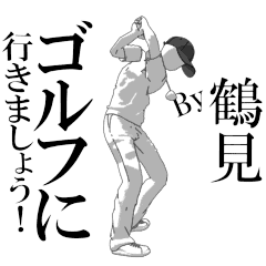 Tsurumi's exclusive golf sticker.