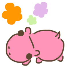 ピンクのかばの「ぽちそ」