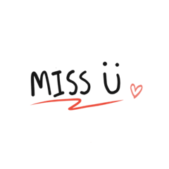 MISS U :) - LINE スタンプ | LINE STORE