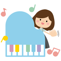 piano lesson Sticker