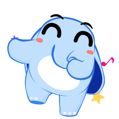 Blue Love Elephant