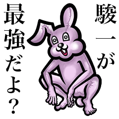 Pink bunny sticker! Shunichi