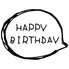 ふきだし手書きありがとう おめでとう Line スタンプ Line Store ふきだし手書きありがとう おめでとう Line スタンプ Line Store