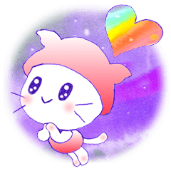 Only picture2 Rainbow cat kodama