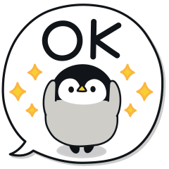 Baby of a gentle penguin( balloon ver.)
