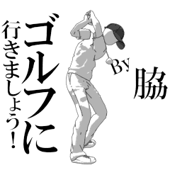 waki's exclusive golf sticker.