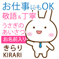 KIRARI: Rabbit.Polite greetings