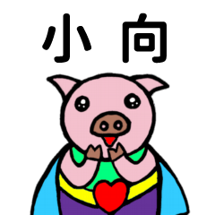 ShanShan Pig Name sticker No.3964