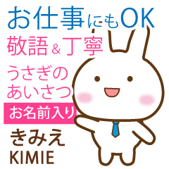 KIMIE: Rabbit.Polite greetings