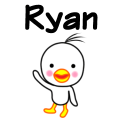 Ryan name sticker(Bird boy)