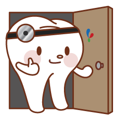 DENNOSUKE Sticker. a tooth character.