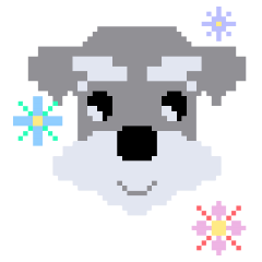 Miniature Schnauzer pixel art