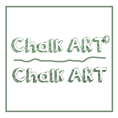Chalk art style English greeting