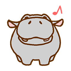 MR's sticker [Tatsuro the hippo]