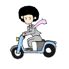 Surf rider Businessman Afro