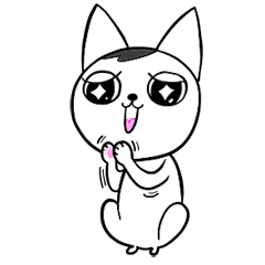 Lovely lovely kitten (animated stickers)
