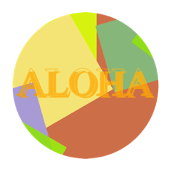 ALOHA STICKERS  .