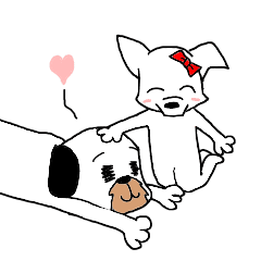 カップル用犬系男女スタンプ Line スタンプ Line Store