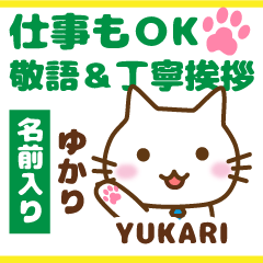 YUKARI:Polite greetings.Animal Cat