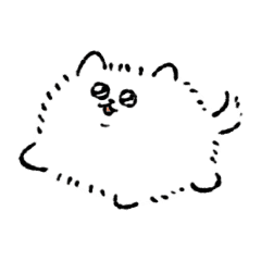 Moving Kedama Dog Line Stickers Line Store