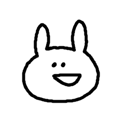 simple rabbit sticker1
