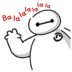 Big Hero 6 สติกเกอร์ป๊อปอัพ